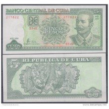 2006-BK-10 CUBA 5$ ANTONIO MACEO UNC