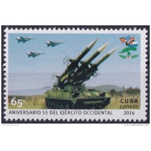 2016.25 CUBA 2016 MNH. 65 ANIV EJERCITO OCCIDENTAL. ARMY.