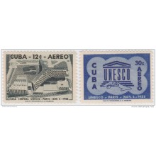 1958-211 CUBA REPUBLICA 1958. UNESCO COMPLETE SET. MH.