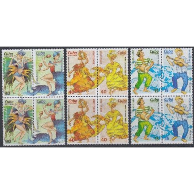 2013.130 CUBA 2013 MNH. BAILES, DANCE, RUMBA, SAMBA, CUICA , TRES, CANDOMBLE, SANTERIA CUBANA CRISTO CORCOVADO. BRAZIL