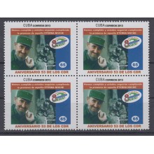 2013.146 CUBA 2013 MNH. BLOQUE 4. 53 ANIVERSARIO DE LOS CDR . FIDEL CASTRO .