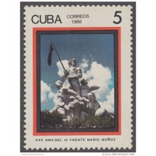 1988.53 CUBA 1988 MNH. Ed.3329. XXX ANIV DEL III FRENTE MARIO MUÑOZ.