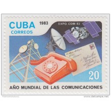 1983.58 CUBA 1983 MNH. Ed.2882. TELECOMUNICACIONES. TELEFONO TELEPHON TELECOMMUNICATIONS.