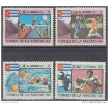 1984.64 CUBA 1984 MNH. Ed.3044-47. TORNEO DE LA AMISTAD. BOXING. BASKETBALL. VOLLEYBALL.