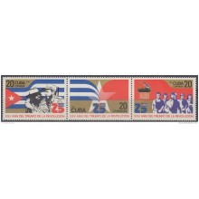 1984.65 CUBA 1984 MNH. Ed.2984-86. XXV ANIVERSARIO DEL TRIUNFO DE LA REVOLUCION.