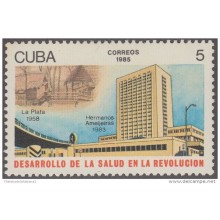 1985.45 CUBA 1985 MNH. Ed.3124. DESARROLLO DE LA SALUD. MEDICINE. MEDICINA. HOSPITAL AMEIJEIRAS.