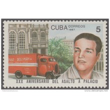 1987.30 CUBA 1987 MNH. Ed.3244. XXX ANIV DEL ASALTO AL PALACIO PRESIDENCIAL. PRESIDENTIAL PALACE.