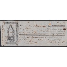 *E528 CUBA SPAIN ESPAÑA BANK CHECK 1853 NORIEGA OLMO
