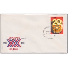 1981-FDC-32  CUBA. FDC. 1981. XXA ANIV MININT. MINISTERIO DEL INTERIOR. POLICE SPIES.