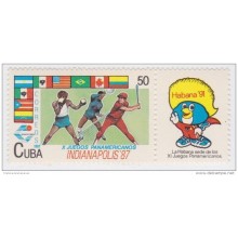 1987.42 CUBA 1987 MNH. Ed.3280. X JUEGOS PANAMERICANOS INDIANAPOLIS. PANAMERICAN GAMES. USA.