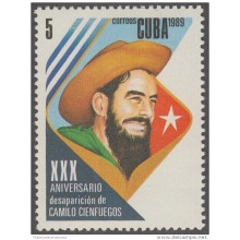 1989.42 CUBA 1989 MNH. XXX ANIV DE LA DESAPARICION DE CAMILO CIENFUEGOS.