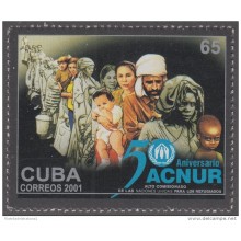 2001.68 CUBA 2001 MNH. 50 ANIVERSARIO ACNUR. REFUEGEE.