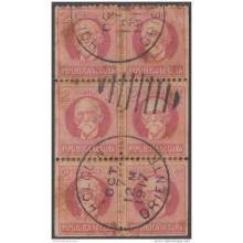 1917-302 CUBA REPUBLICA. 1917. Ed.206c. 2c MAXIMO GOMEZ. LIBRO DE CARTERO USADO. USED BOOKLED.