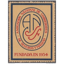 VI-113 CUBA REPUBLICA. CINDIRELLA. CIRCA 1950 VIÑETA ASOC CORREDORES DE SEGUROS Y FINANZAS.