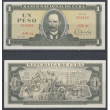 1980-BK-3 CUBA. BANCO NACIONAL. 1$. JOSE MARTI. 1980. UNC