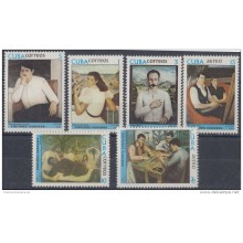 1977.49 CUBA 1977. MNH. Ed.2402-07. PINTORES CUBANOS. CUBAN PAINTERS. ARTE. ART.