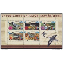 2002.145 CUBA 2002. MNH. Ed.4588 FE. SPECIAL SHEET. EXPO MUNDIAL ESPAÑA. SPAIN. BIRD. PAJAROS. AVES.