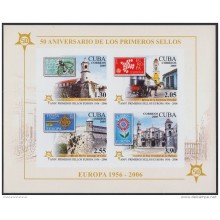 2005.275 CUBA 2005. MNH. Ed.4902 S. SPECIAL SHEET. SELLO EUROPA. IMPERFORATED.
