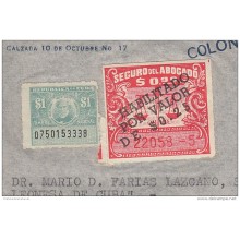 PRP-72 CUBA (LG-1008) 1966. COLONIA DE LEON, ESPAÑA, SPAIN. REVENUE STAMPS 1$ TIMBRE NACIONAL + SEGURO DE ABOGADOS. 6