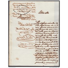 E4722 CUBA ESPAÑA SPAIN. 1842. SOBRE FALSIFICACION DE PAPEL SELLADO Y GIROS. REVENUE SEALLED PAPER FORGRY.