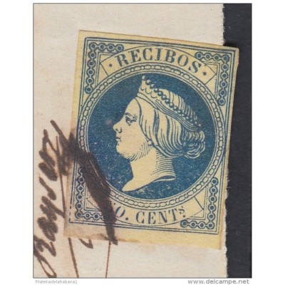 E4730 CUBA ESPAÑA SPAIN. 1864. EJERCITO DE CUBA, REGIMIENTO NAPOLES. VALENCIA. REVENUE RECIBOS.