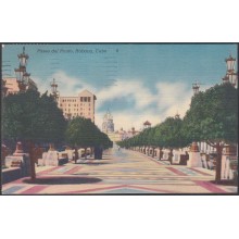 POS-241 CUBA POSTCARD 1951. PASEO DEL PRADO, HABANA. PROMENADE PRADO.