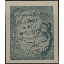 VI-161 CUBA VIÑETAS CINDIRELLA. 1954. Echena Nº.15. DIA DE LOS HOSPITALES. HOSPITAL MEDICINA MEDICINE NURSE ENFERMERA.