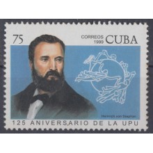 1999.30 CUBA 1999. MNH. 125 ANIV UPU. CON STEPHAN.