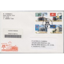2006-FDC-106 CUBA 2006 FDC REG COVER TO SPAIN. EUROPA 50 ANIV SET IMPERFORATED.