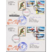 2006-FDC-101 CUBA 2006 FDC REG COVER TO SPAIN. AVIONES AIRPLANE