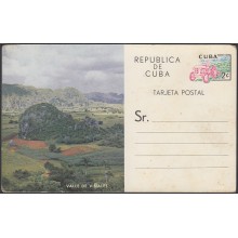 1961-EP-13 CUBA 1961. Ed.103. POSTAL STATIONERY. VALLE DE VIÑALES. UNUSED.