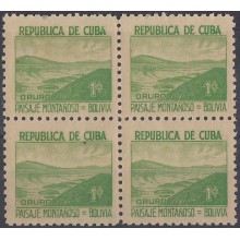 1937-296 CUBA REPUBLICA. 1937 1c. Ed.306 BOLIVIA. ESCRITORES Y ARTISTAS. WRITTER AND ARTIST MNH.