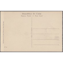 POS-308 CUBA POSTCARD. CIRCA 1920 HAVANA HABANA ENTRADA PUERTO DESDE CASTILLO DE LA FUERZA FORCE CASTLE & HARBOR UNUSED