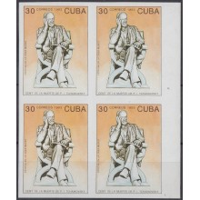 1993.146 CUBA 1993 MNH IMPERFORATED PROOF. RUSIA RUSSIA TCHAIKOVSKY BALLET BLOCK 4 NO GUM.