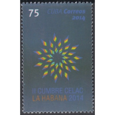 2014.7 CUBA 2014 MNH. 500 AÑOS DE LA FUNDACION DE LA VILLA DE SANTISIMA TRINIDAD. FERROCARRIL , RAILROAD .