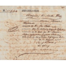 E5135 SPAIN ESPAÑA CUBA. 1866. SLAVE SLAVERY. DEPOSITO JUDICIAL ESCLAVOS.