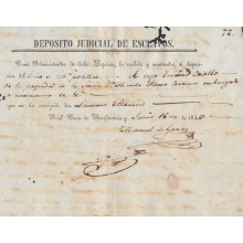 E5136 SPAIN ESPAÑA CUBA. 1843. SLAVE SLAVERY. DEPOSITO JUDICIAL ESCLAVOS.