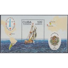 1981.61 CUBA 1981. MNH. SPECIAL SHEET. ESPAMER PHILATELIC EXPO. SHIP. BARCO. PAQUEBOT.