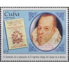 2005.8 CUBA MNH 2005. 400 ANIV PUBLICACION DON QUIJOTE DE LA MANCHA. MIGUEL DE CERVANTES.