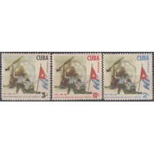 1962.103 CUBA MNH 1962. Ed.919-21. MNH ANIVERSARIO DE PLAYA GIRON PIG BAY