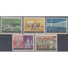 1966.56 CUBA MNH 1966. Ed.1349-53. CAMPAÑA DE ALFABETIZACION. LITERACY CAMPAING.