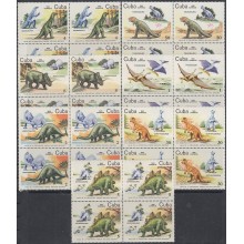 1985.65 CUBA MNH 1985 Ed.3084-90 DINOSAURIOS DINOSAUR PARQUE DE LA PREHISTORIA. BLOCK 4.