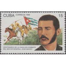 1996.50 CUBA MNH 1996 Ed.4094 CENTENARIO DE LA MUERTE DE JOSE MACEO. INDEPENDENCE WAR.