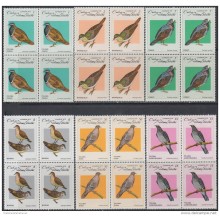 1979.96 CUBA MNH 1979. Ed.2535-40 PALOMAS SILVESTRES. PIGEON AVES PAJAROS BIRD BLOCK 4.