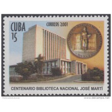 2001.79 CUBA MNH 2001. Ed.4522 CENT BIBLIOTECA NACIONAL NATIONAL LIBRARY.
