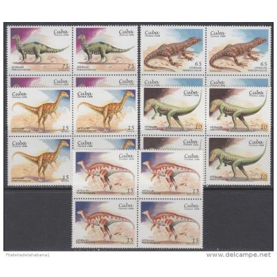 1999.101 CUBA MNH 1999. Ed.4331-35 ANIMALES PREHISTORICOS. DINOSAURIOS DINOSAUR BLOCK 4.