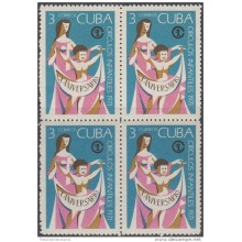 1971.87 CUBA MNH 1971. Ed.1848 X ANIV DAY CARE. GUARDERIAS INFANTILES. BLOCK 4.