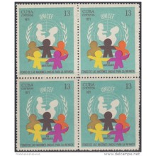 1971.77 CUBA MNH 1971. Ed.1910 25 ANIV UNICEF CHILDREN INFANCIA. BLOCK 4.