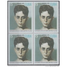 1999.83 CUBA MNH 1999 Ed.4398. CENTENARIO DE RUBEN MARTINEZ VILLENA. BLOCK 4.