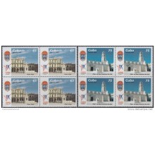 1999.86 CUBA MNH 1999 Ed.4393-94. CUMBRE INTERAMERICANA. OLD HAVANA PLAZA VIEJA SAN FRANCISCO SQUARE. BLOCK 4.
